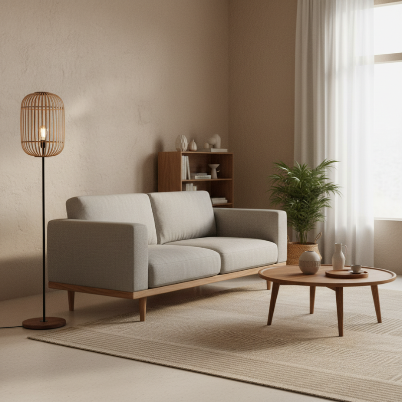 Vloerlamp categorieën 30 Rotan vloerlamp
