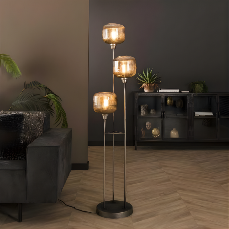 Vloerlamp categorieën 26 Smoke glas vloerlamp